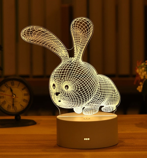 3D Table Night Lamp